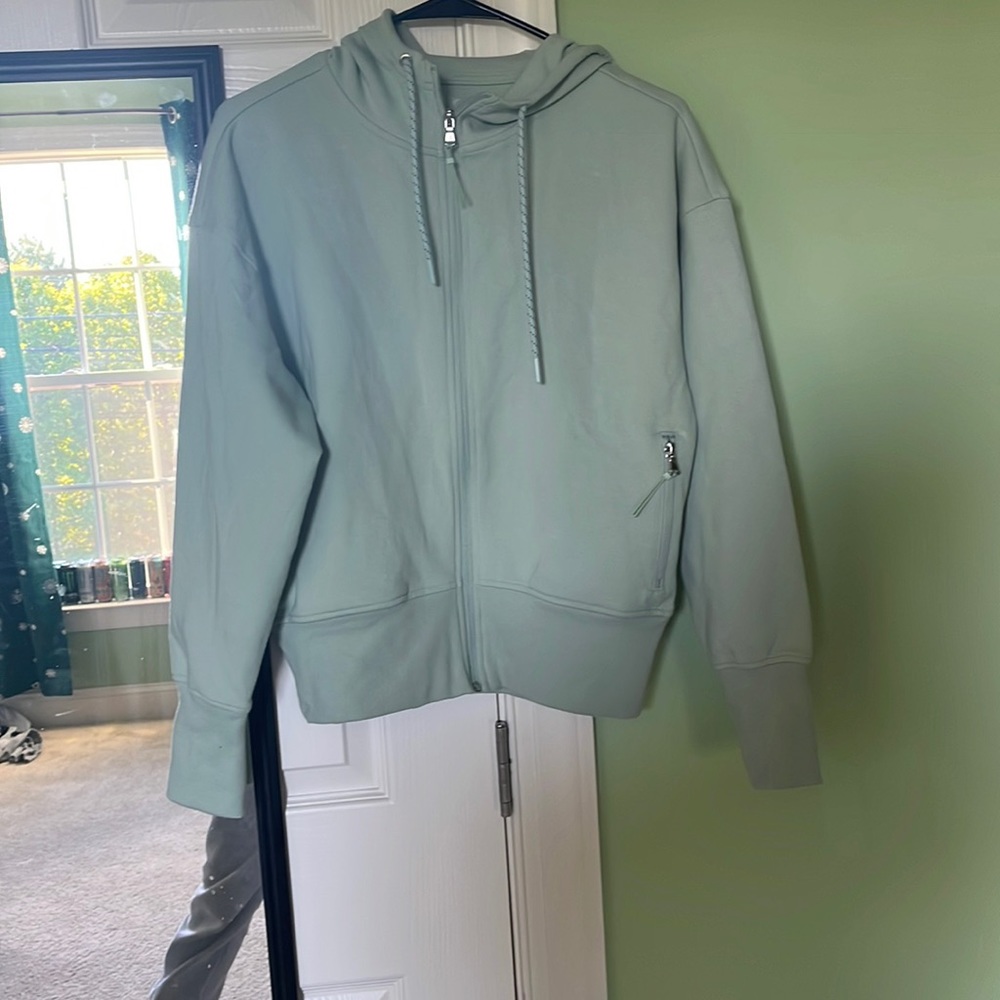 Green zip up hoodie from old navy